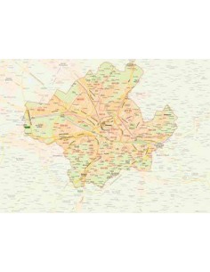 Mappa di Firenze jpg 1:50.000 con CAP