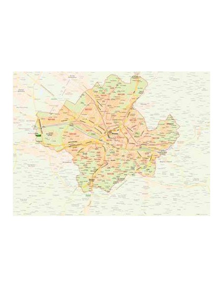 Mappa di Firenze jpg 1:50.000 con CAP