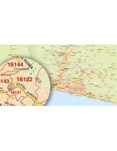 Mappa di Genova jpg 1:100.000 con CAP 2
