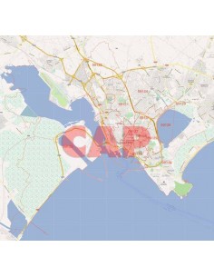 Mappa dei cap di Cagliari jpg
