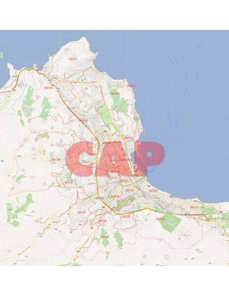 Mappa dei cap di Palermo jpg
