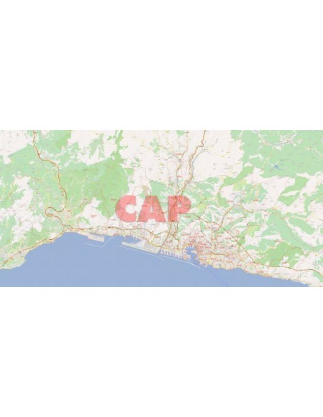 Mappa dei cap di Genova jpg