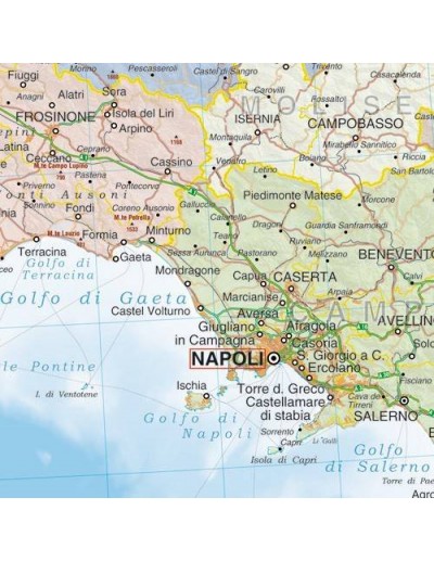 Mappa dell'Italia Politica - PANNELLO 178x200 cm