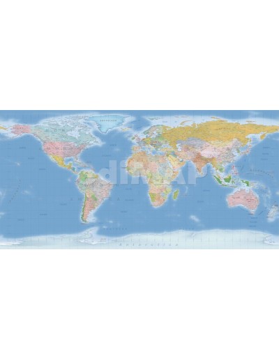 Mappa del Mondo MAGNETICA - 200 x 100 cm