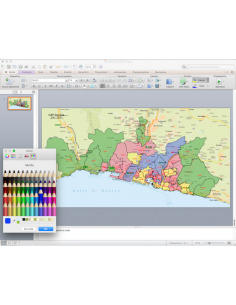 Mappa dei CAP di Genova con stradario PowerPoint