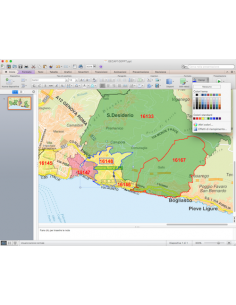 Mappa dei CAP di Genova con stradario PowerPoint 2