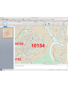 Mappa dei CAP di Torino con stradario PowerPoint 2