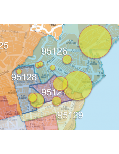 Mappa dei CAP di Catania con stradario PowerPoint 2