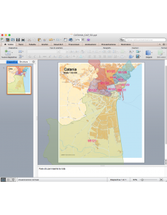 Mappa dei CAP di Catania con stradario PowerPoint