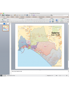 Mappa dei CAP di Salerno con stradario PowerPoint