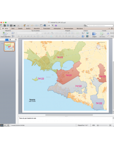 Mappa dei CAP di Taranto con stradario PowerPoint