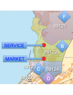 Mappa dei CAP di Reggio Calabria con stradario PowerPoint 2