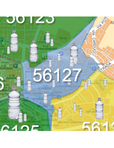 Mappa dei CAP di Pisa con stradario PowerPoint 2