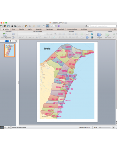 Mappa dei CAP di Messina con stradario PowerPoint