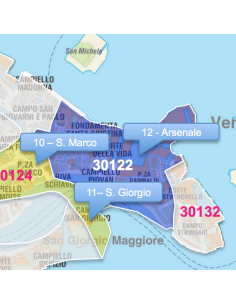 Mappa dei CAP di Venezia con stradario PowerPoint 2