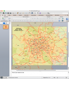 Mappa dei CAP di Roma GRA con stradario PowerPoint
