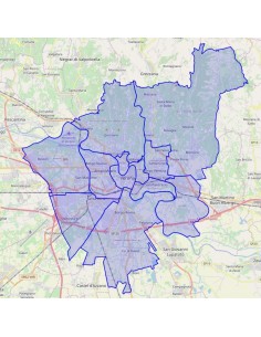 Mappa dei quartieri di Verona KML