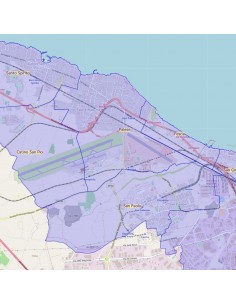 Mappa dei quartieri di Bari KML 2