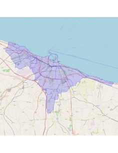 Mappa dei quartieri di Bari KML