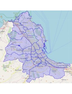 Mappa dei quartieri di Palermo KML