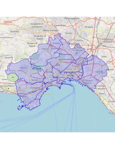 Mappa dei quartieri di Napoli KML