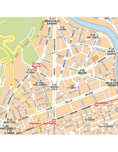 Mappa di Roma GRA - Pannello 160x160 cm