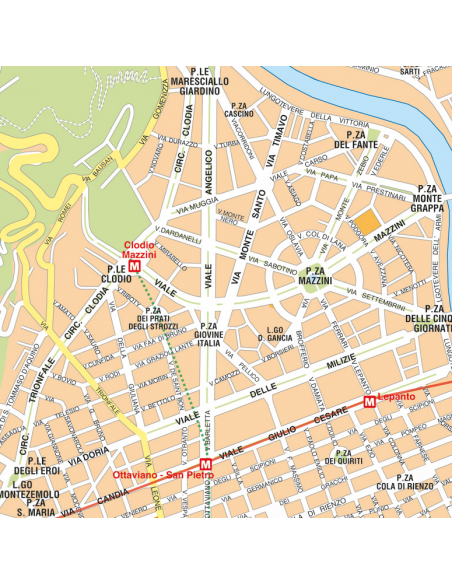 Mappa di Roma GRA - Pannello 160x160 cm