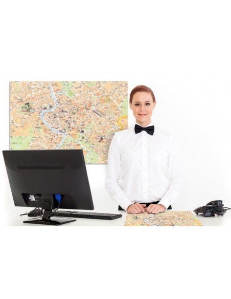 Mappa di Roma su Block Notes A3