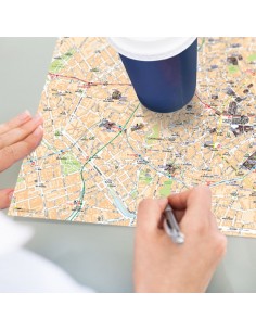Mappa di Milano su Block Notes A3 2