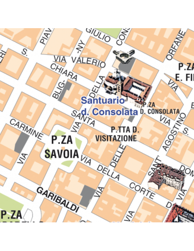 Mappa di Torino su Block Notes A3