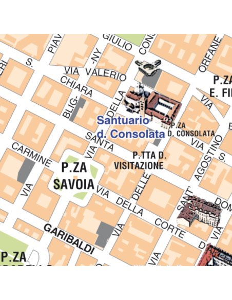 Mappa di Torino su Block Notes A3