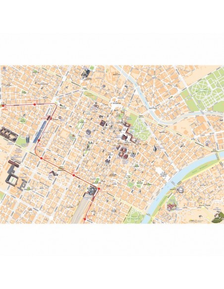 Mappa di Torino su Block Notes A3