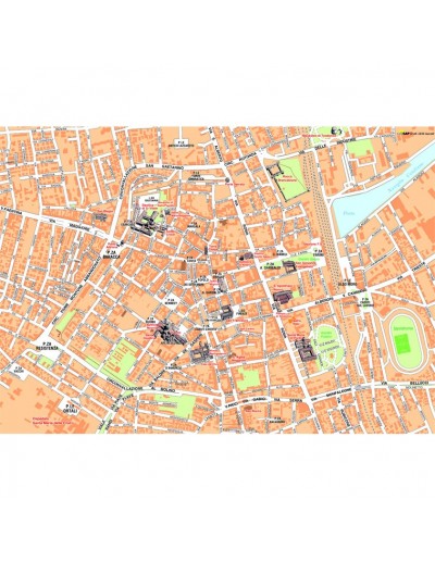 Mappa di Ravenna su Block Notes A3