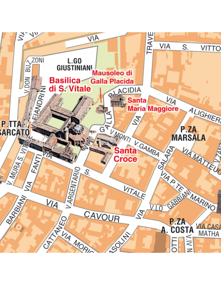 Mappa di Ravenna su Block Notes A3