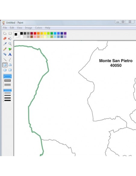 Mappa dei comuni e CAP dell'Emilia Romagna jpg