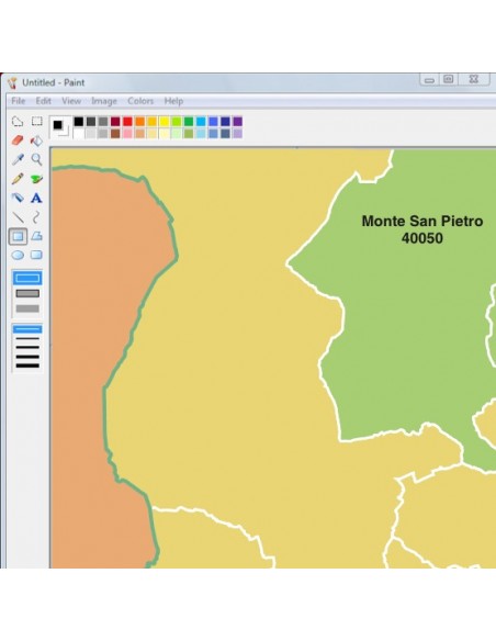 Mappa dei comuni e CAP dell'Emilia Romagna jpg