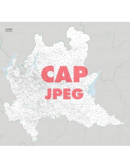 Mappa dei comuni e CAP della Lombardia jpg