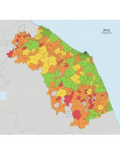 Mappa dei comuni e CAP delle Marche jpg 2