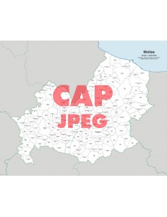 Mappa dei comuni e CAP del Molise jpg