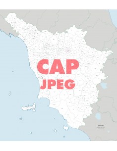 Mappa dei comuni e CAP della Toscana jpg