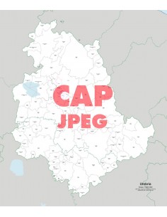 Mappa dei comuni e CAP dell'Umbria jpg