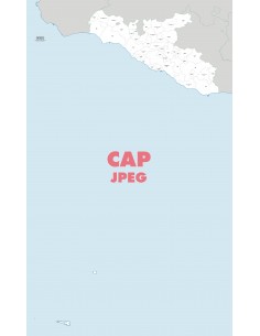 Mappa dei comuni e CAP della provincia di Agrigento jpg