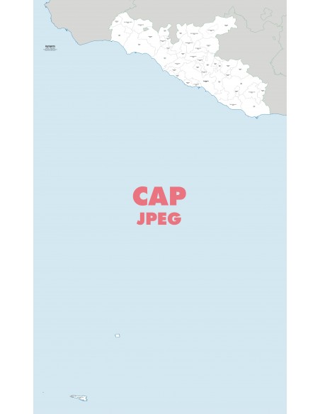 Mappa dei comuni e CAP della provincia di Agrigento jpg