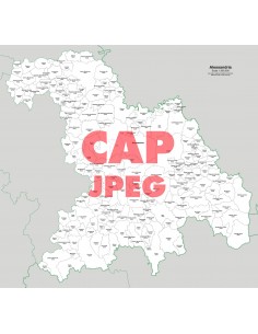 Mappa dei comuni e CAP della provincia di Alessandria jpg