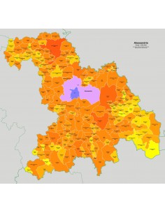 Mappa dei comuni e CAP della provincia di Alessandria jpg 2