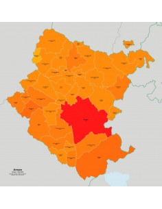 Mappa dei comuni e CAP della provincia di Arezzo jpg 2