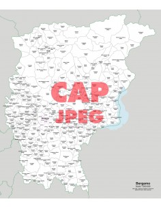 Mappa dei comuni e CAP della provincia di Bergamo jpg