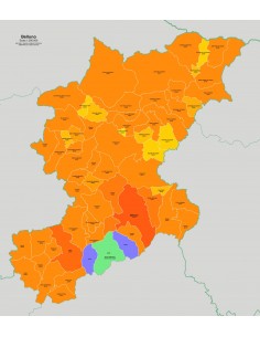 Mappa dei comuni e CAP della provincia di Belluno jpg 2