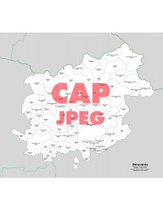 Mappa dei comuni e CAP della provincia di Benevento jpg