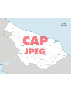 Mappa dei comuni e CAP della provincia di Brindisi jpg